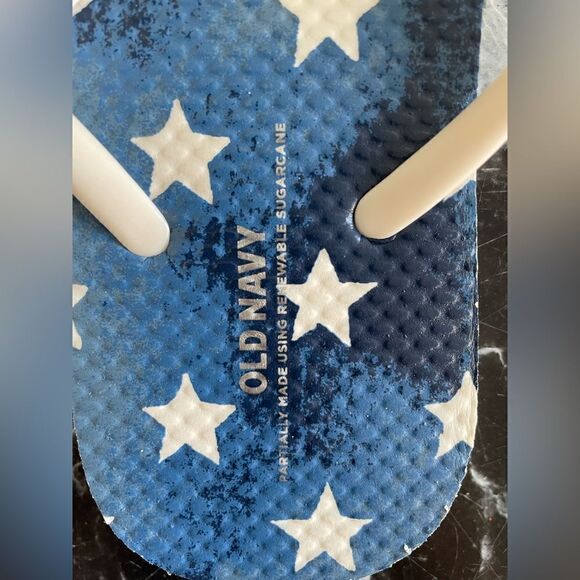 ❤️ NWT USA flag 4th of July beach Old Navy flip flops - Picture 3 of 8